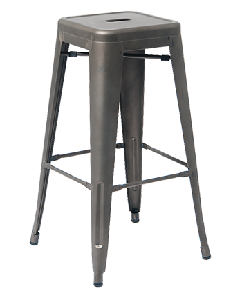 Backless Steel Barstool