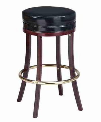 Backless Wooden Bar Stool