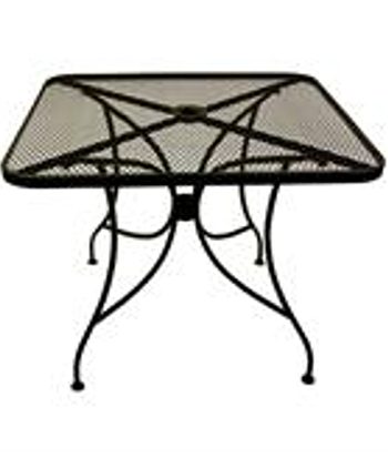 Black Mesh Top Table with Umbrella Hole Black Mesh Top Table with Umbrella Hole
