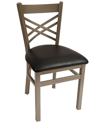 Cross Hatch Metal Chair