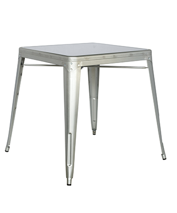 Galvanized Steel Outdoor Dining Table