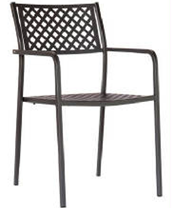 Lola Outdoor Metal Arm Chair
