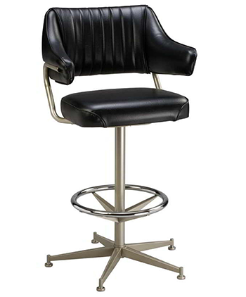 Padded Bucket Bar Stool with Arms