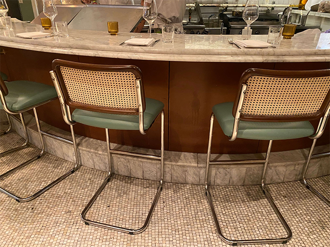 Custom seating at Eataly New York