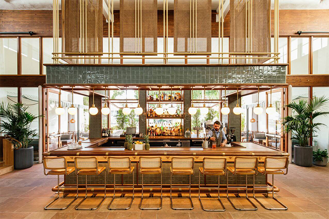 Athletic Republic training facility seating