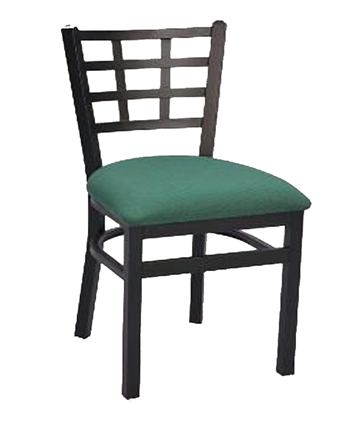 Window Pane Metal Chair